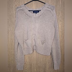 Women's Beige Cardigan Sweater